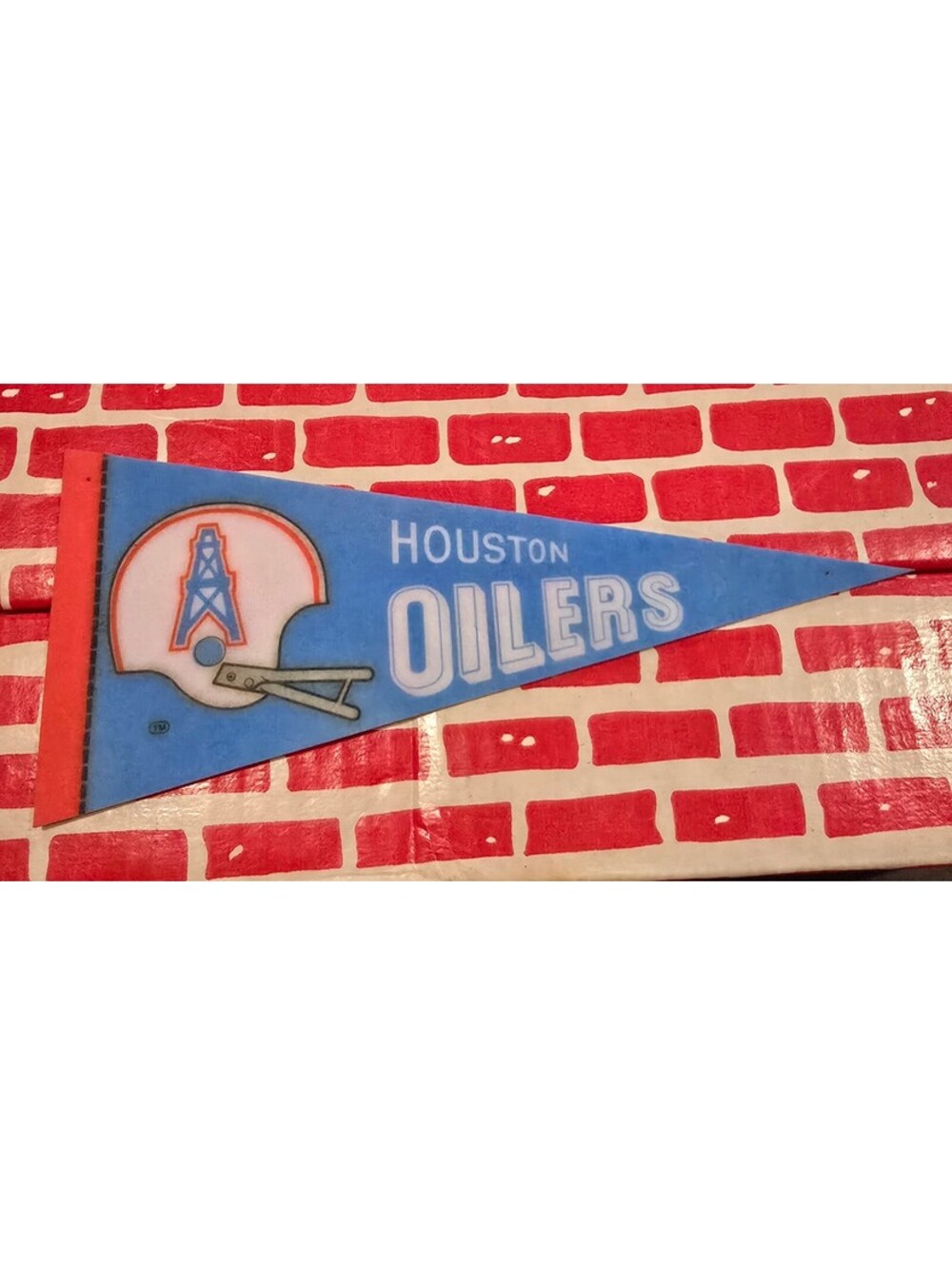Houston Oilers 9" NFL Football Vintage Felt Pennant Flag Banner